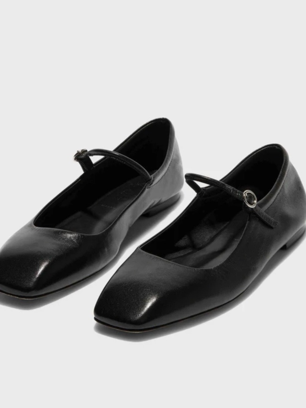 Aeyde Black Uma Mary-Jane Flats